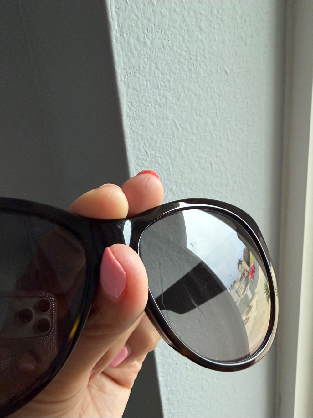 Dior Black Tortoiseshell Sunglasses with Pink Crystal Temples - Picture 6 of 7
